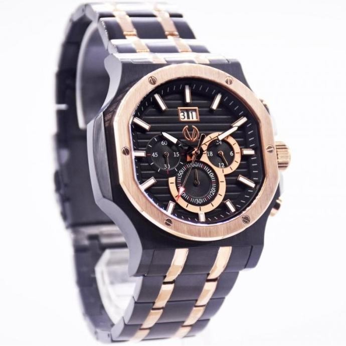 [Garansi] Jam Tangan Pria Christ Verra Cv 12202G-18 Blk Original & Garansi