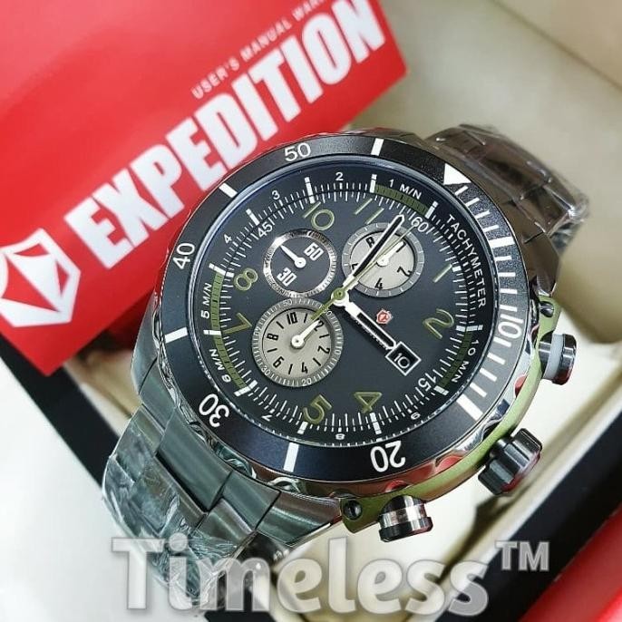 [Best Quality] Jam Tangan Pria Expedition E 6795 M Grey