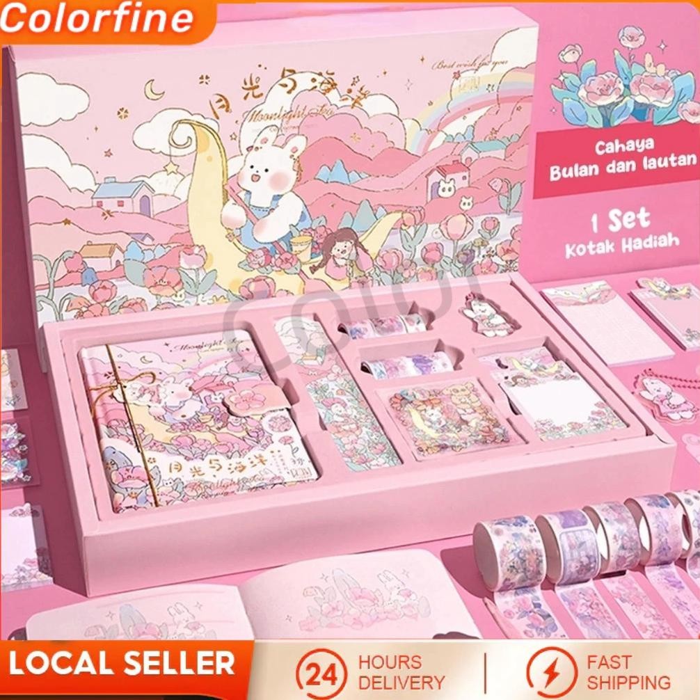 

Flashsale Paket Jurnal 7 In 1 Free Box Paket Jurnal Anak Buku Catatan Set Lucu Diary Journal Kit Set Birthday Gift Promo