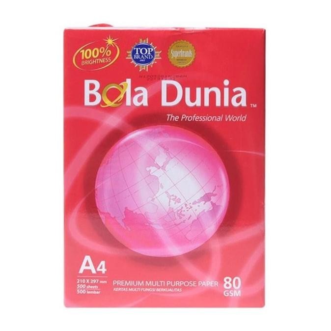 

Kertas Hvs Bola Dunia 80 Gsm/Gr Ukuran A4
