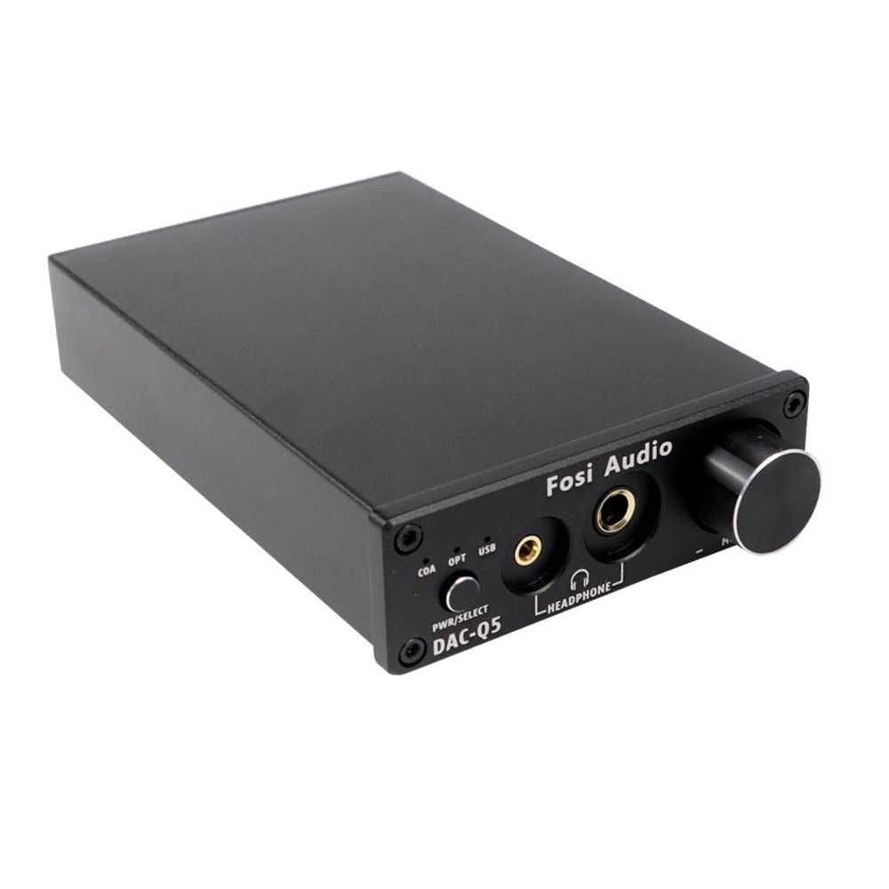 Fosi Audio DAC Converter Headphone Amplifier 24Bit/192kHz - DAC-Q5