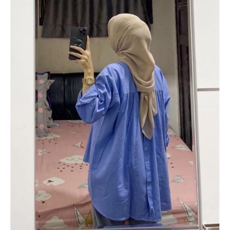 Baju Atasan Wanita Terbaru - Atasan Wanita Kekinian Kancing Belakang -Blouse Hana Rika (Cod)