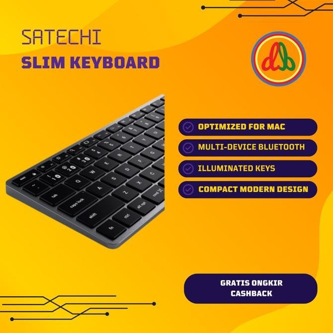 Satechi Slim Bluetooth Backlit Keyboard For Mac