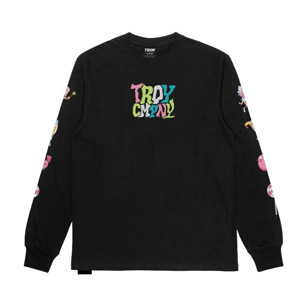 Troy Company Longsleeve Tshirt Black Sweet Fantasy - Kaos Lengan Panjang Hitam LS 2440