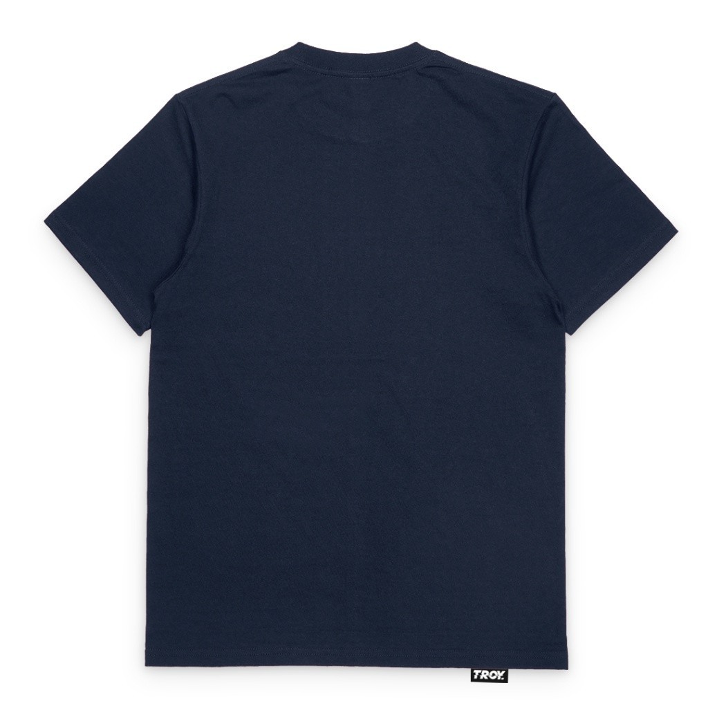 Troy Company Tshirt Blue Navy Two Dice - Kaos Lengan Pendek Kaos Biru Navy MTD 2417