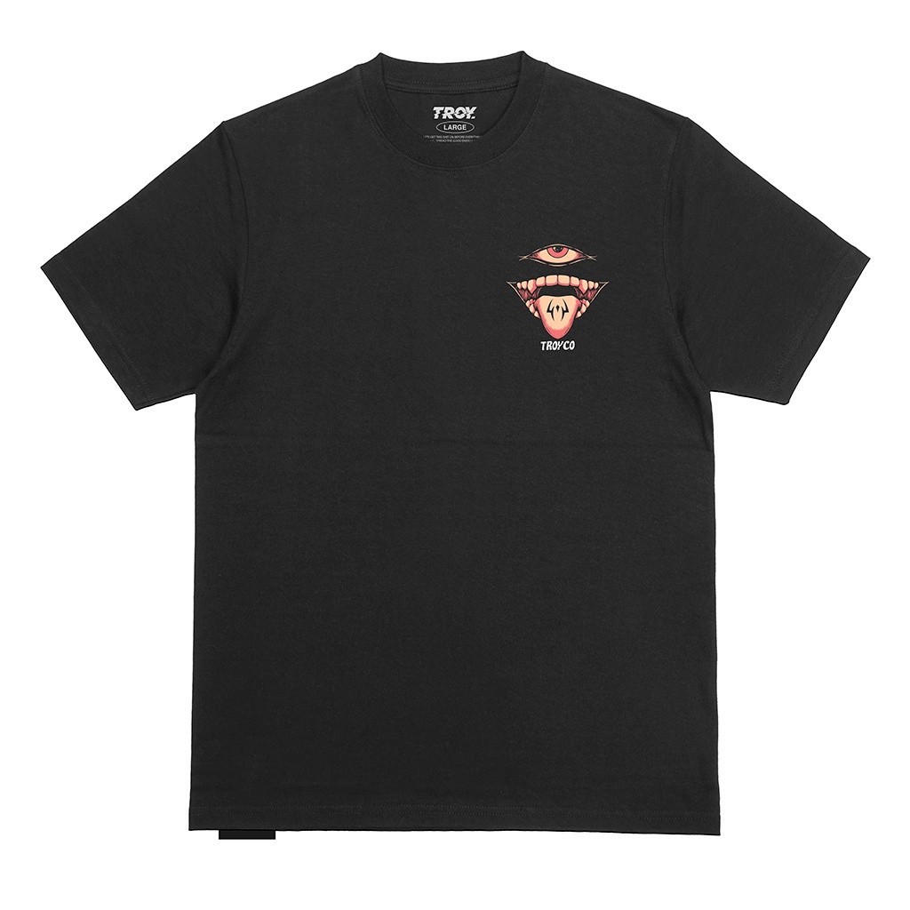 Troy Company Tshirt Kaos Hitam Jujutsu Kaisen Gojo Sakuna MT 2383