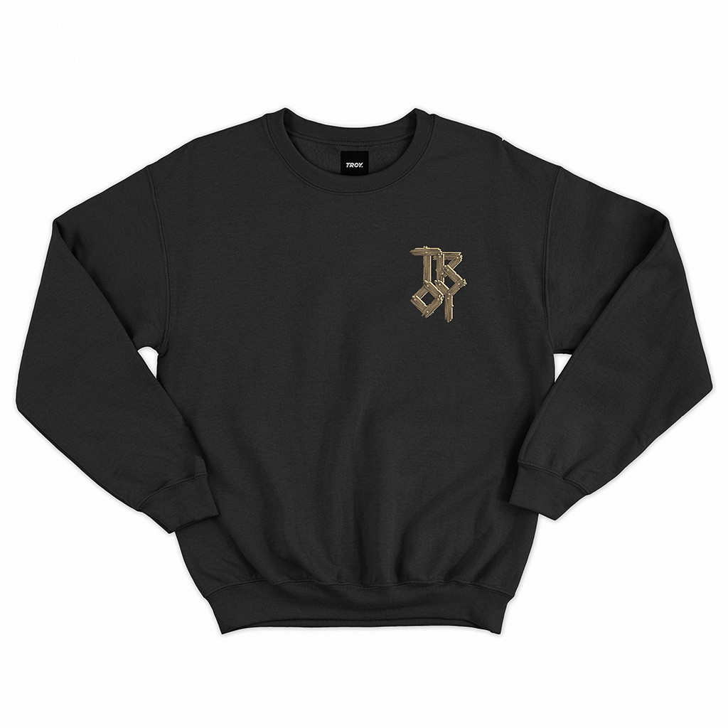 Troy Company Sweater Crewneck Black Mining Sign - Sweatshirt Pria Hitam SW 2374
