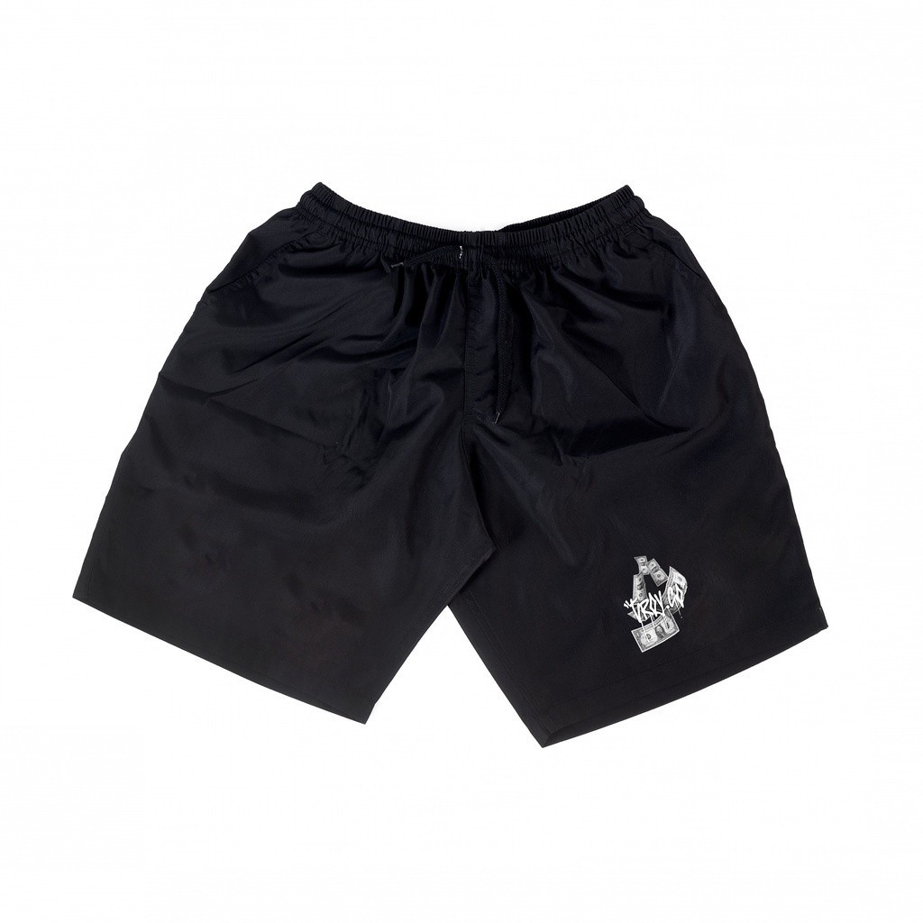 Troy Company Boarshort Black Dollar Benjamin Franklin - Celana Pendek Pria Hitam PT 2211