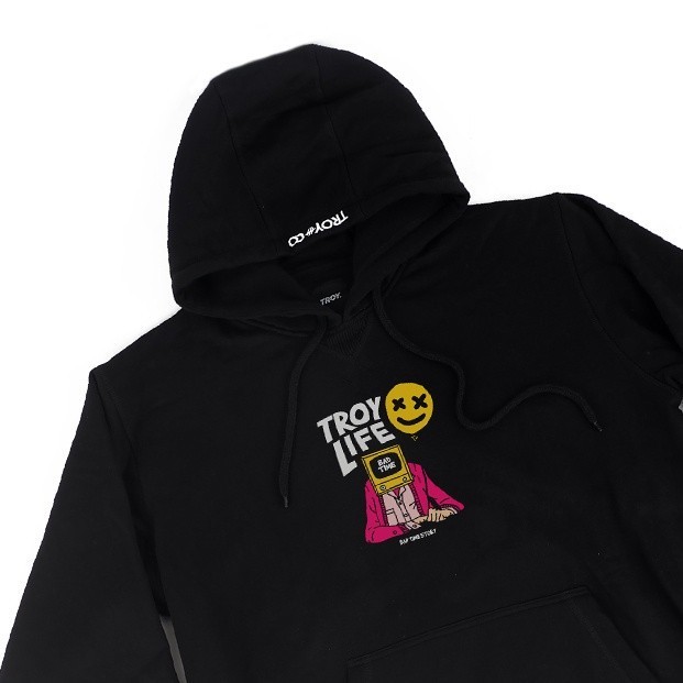 Troy Company  Hoodie Hitam KH 261