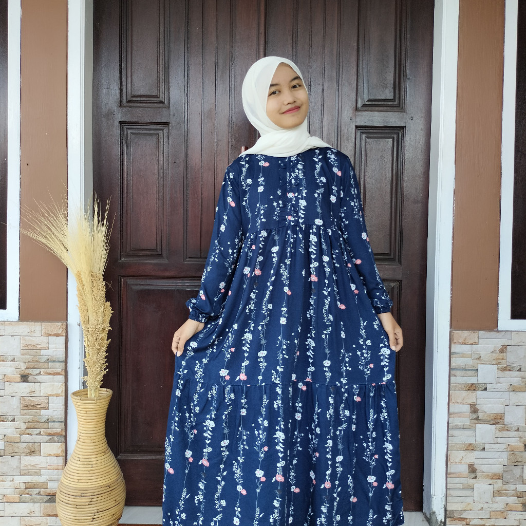 [Bahan halus dan Nyaman] Gamis Anak Tanggung / Gamis Rayon Anak Usia 10 - 12 Tahun