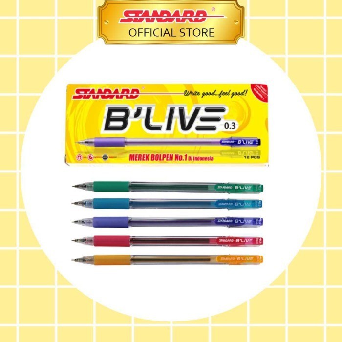 

NEW!! STANDARD PEN BLIVE 0.3 / 12 PCS