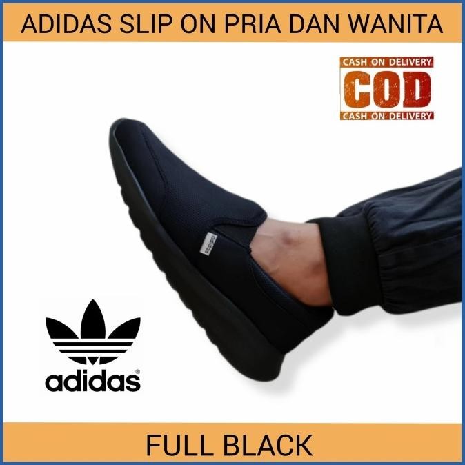Sepatu Adidas Slip On Pria Wanita Unisex Sepatu Sekolah Cowok Cewek