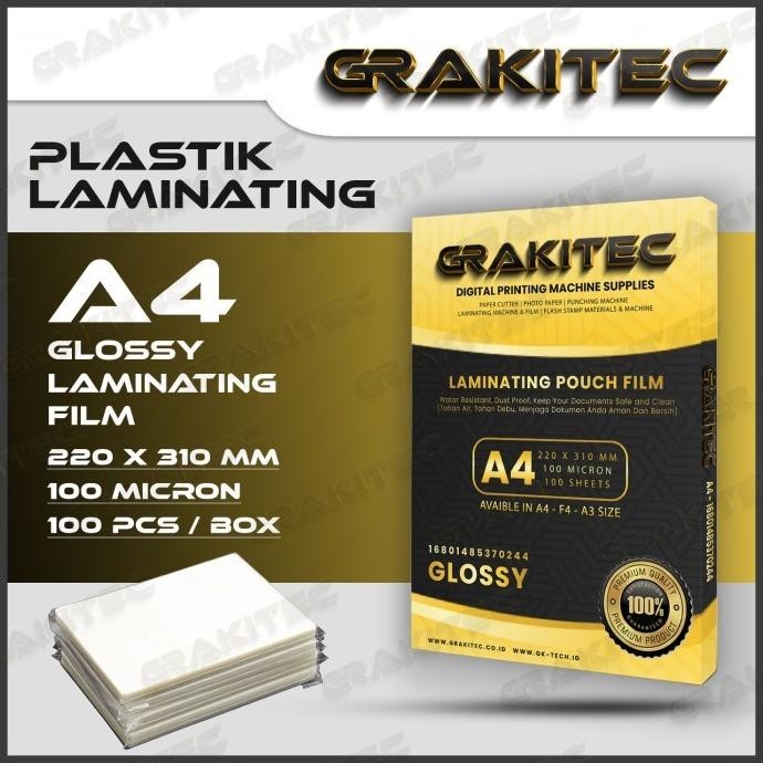 

Plastik Laminating Film A4 F4 A3