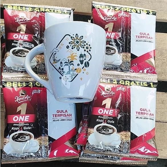 

ew-98 Kopi kapal api 1 (kopi + gula terpisah) beli 2 gratis 1mug (1 renteng isi 15) Original
