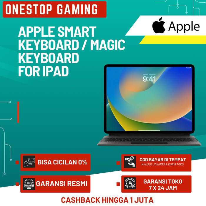 Apple Smart Keyboard / Magic Keyboard For iPad - iPad 1 Tahun