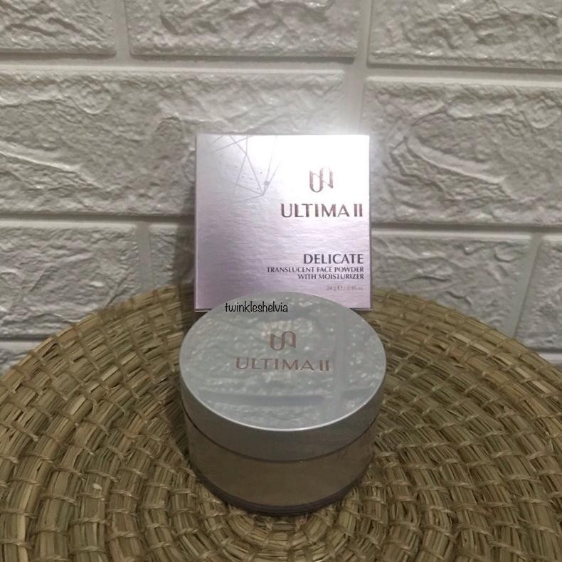 Bedak Tabur Ultima II Delicate Translucent Face Powder With Moisturizer 24gr Kecil 100% Original