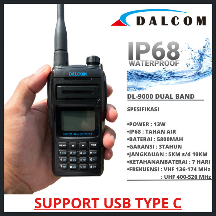 ht dalcom japan dl-9000 dual band waterproof