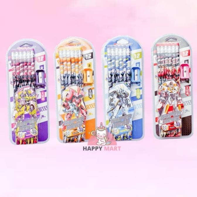 

Pensil batang gundam isi 12 pcs