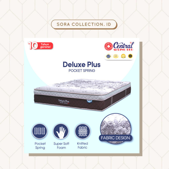 Central Springbed Deluxe Plus Pocket Uk 180X200 ( Hanya Kasur )