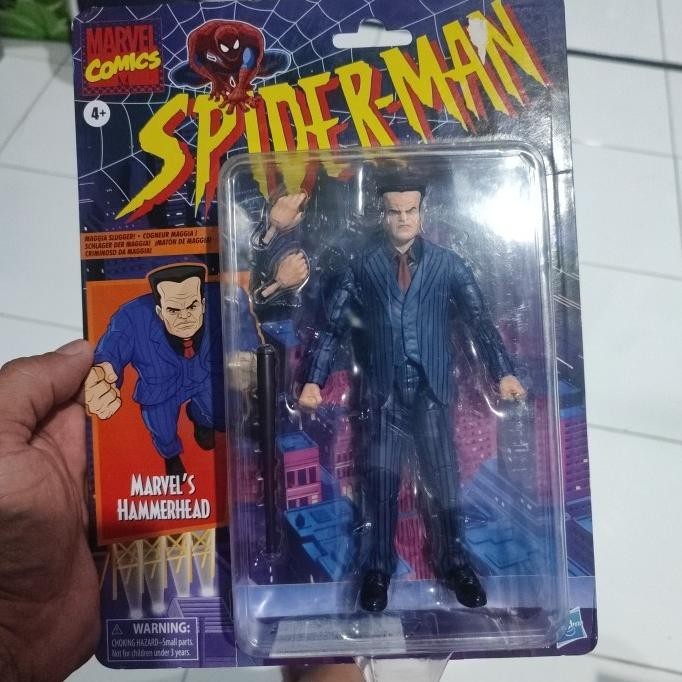 Hasbro. Marvel legends spiderman retro series. hammerhead