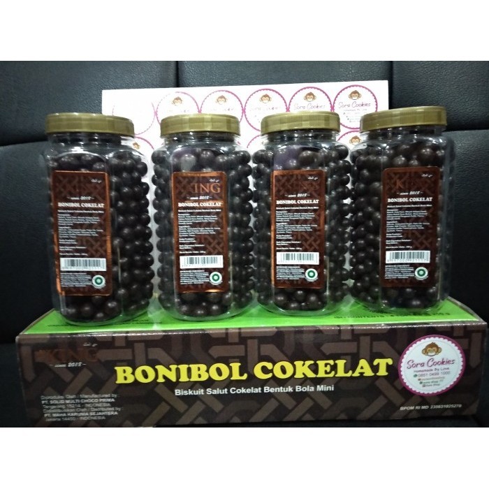 

Ready 1 Dus (Isi 4 toples) Bonibol Cokelat d' KING