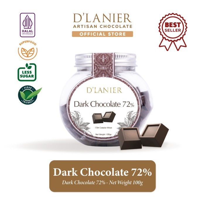 

Ready D'Lanier Dark Chocolate 72% (80gr)