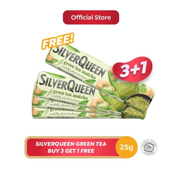 

Ready [BUY 3 GET 1 FREE] Silverqueen Green Tea 25 g