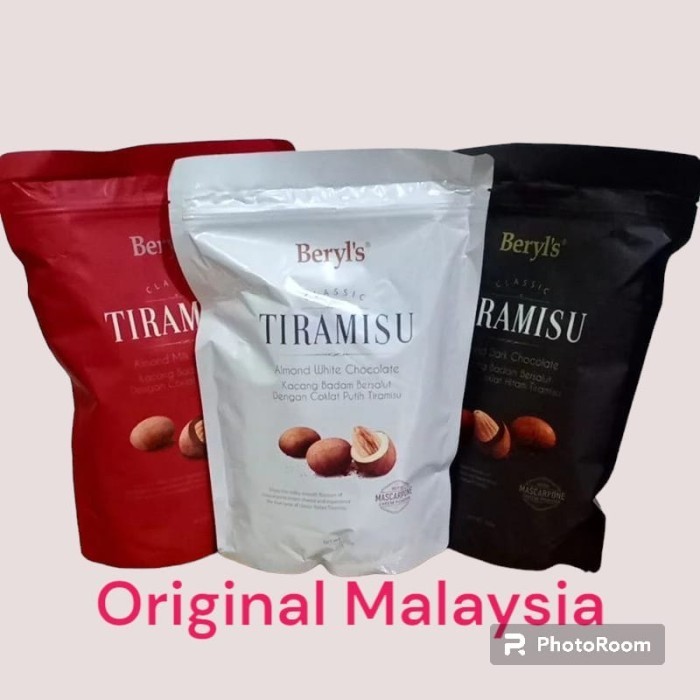 

Ready Beryl's Classic Tiramisu Almond Pouch 300gr/Berlys chocolate coklat