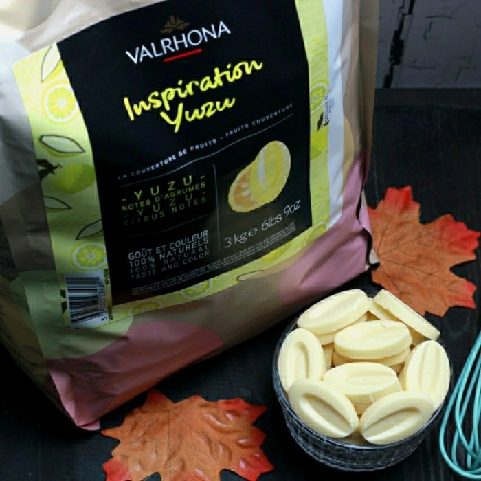 

Ready Valrhona YUZU Inspiration 250gr Coklat yuzu premium Coklat rasa lemon