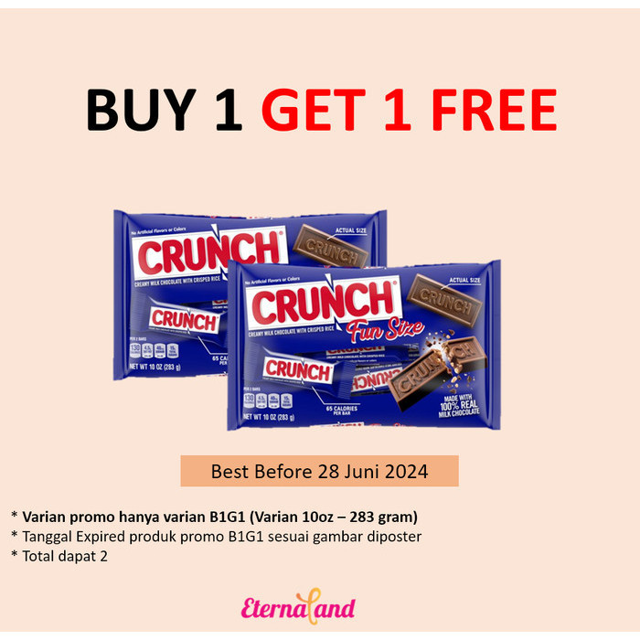 

Ready Crunch Chocolate Creamy Milk Chocolate With Crisped Rice - cokelat