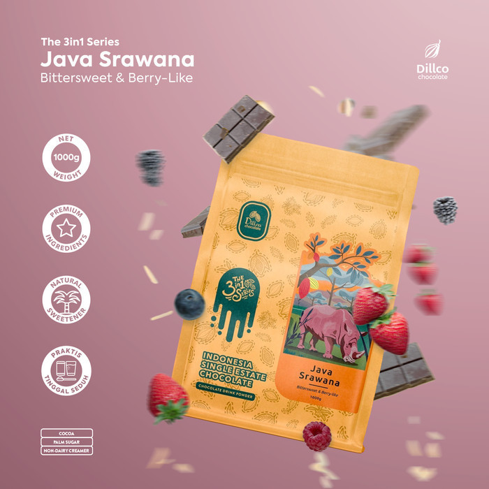 

Ready Dillco Single-Estate Chocolate JAVA SRAWANA 3 in 1 Series 1 Kilogram