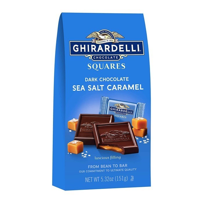 

Ready GHIRARDELLI Bag Dark Chocolate Sea Salt Caramel 5,32 oz