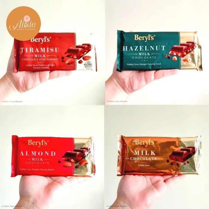 

Ready Beryl's Milk Chocolate Bar All Variant Coklat Beryls 160gr