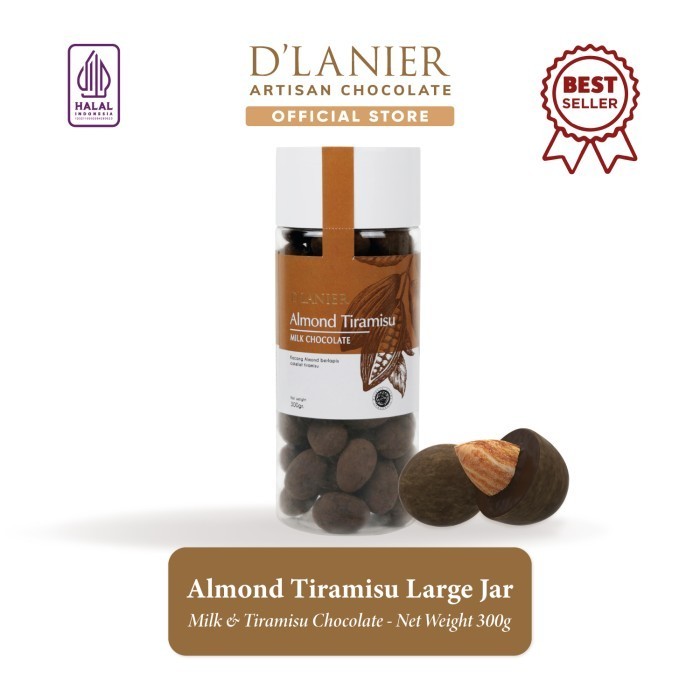 

Ready D'Lanier Almond Tiramisu with Milk Chocolate - 300 gr (Large Jar)