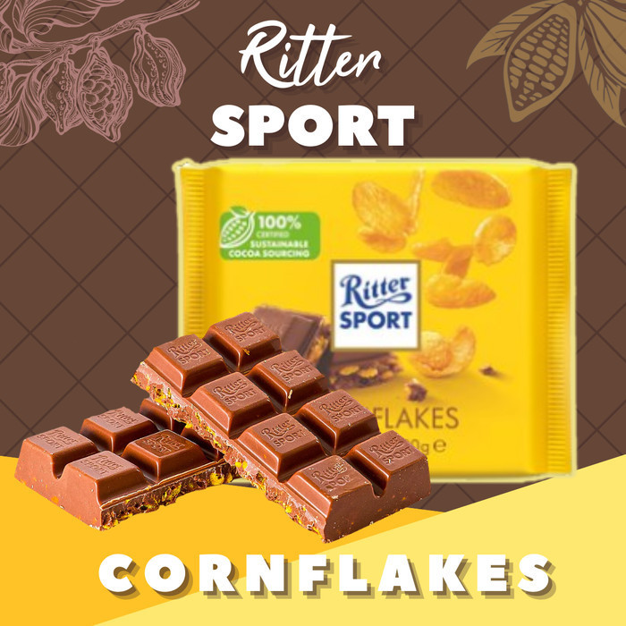 

Ready Ritter Sport Chocolate 100g Camilan Cokelat Batang 1 Pcs