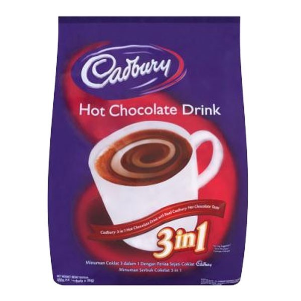 

Ready CADBURY HOT CHOCOLATE 15 PCS X 30 GR 3 IN 1 - COKLAT