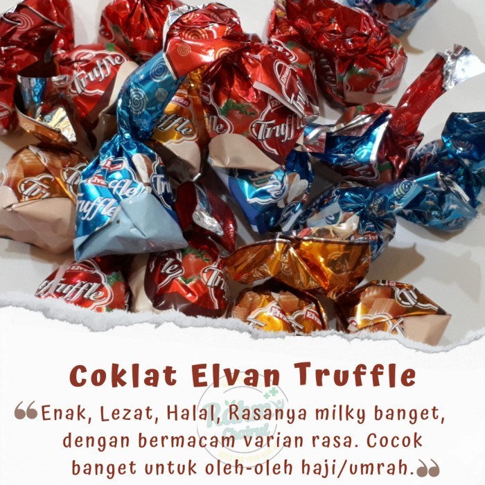 

Ready 1 kg Coklat Arab Elvan Truffle Mix / Coklat Oleh Oleh Haji