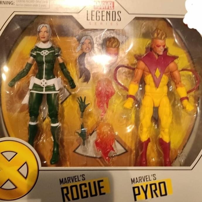 Hasbro. Marvel legends. two packs. Rogue and Pyro