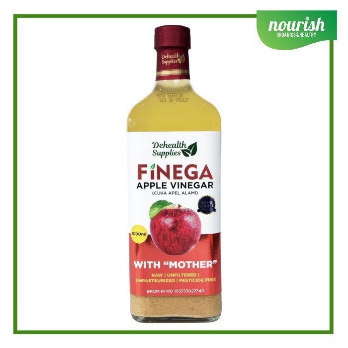 

Sale Finega, Apple Vinegar (Cuka Apel Alami) With The Mother 1L