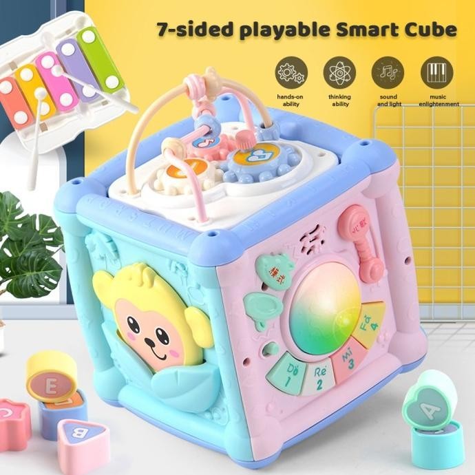 Mainan Pencerahan Multifungsi Musik Bayi/Mainan Edukasi Anak 1 Tahun