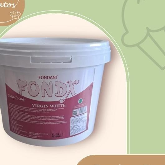 

Fondx Fondant Virgin White 500 Gr / Fondant Putih