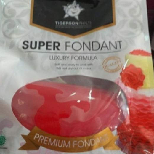 

Tigerson Fondant Merah Ecer 250G, Pelapis Kue, Cake Decor & Hias