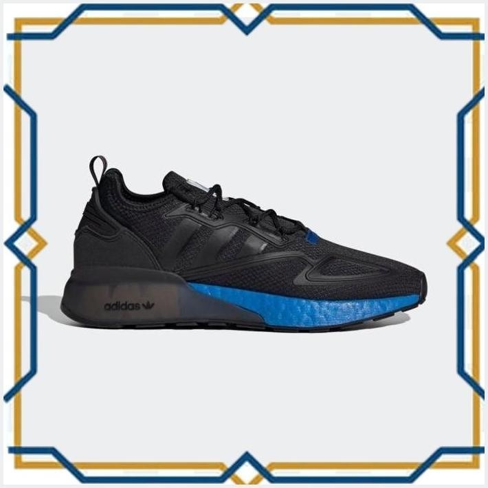 ADIDAS MEN ZX 2K BOOST SHOES BLACK BLUE ORIGINAL