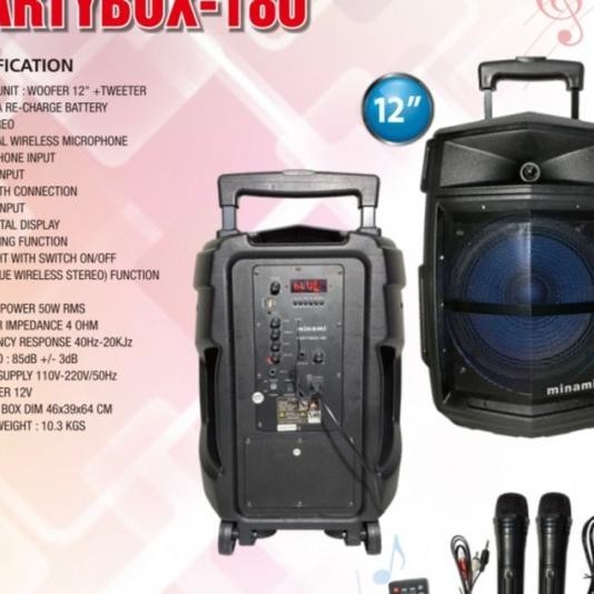 Na Party Box 180 Karaoke Murottal Murotal Bluetooth Speaker Bass