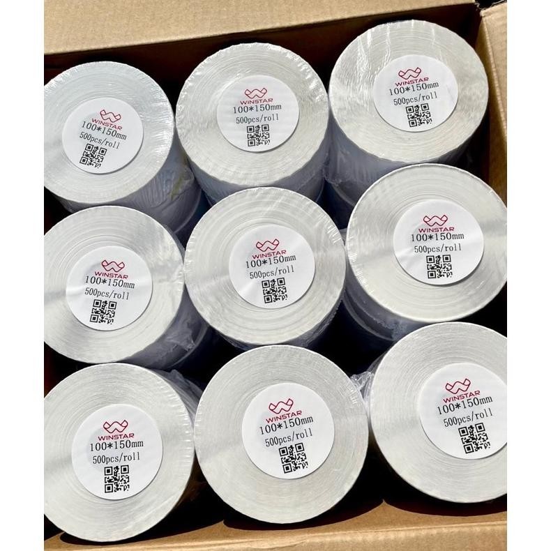 

TGH OKHI - KHUSUS INSTANT/SAMEDAY Label Bare 100 x 150 / Kertas Sticker Thermal Resi 100x150MM WINSTAR ISI 500 PREMIUM SPEC TERLARIS