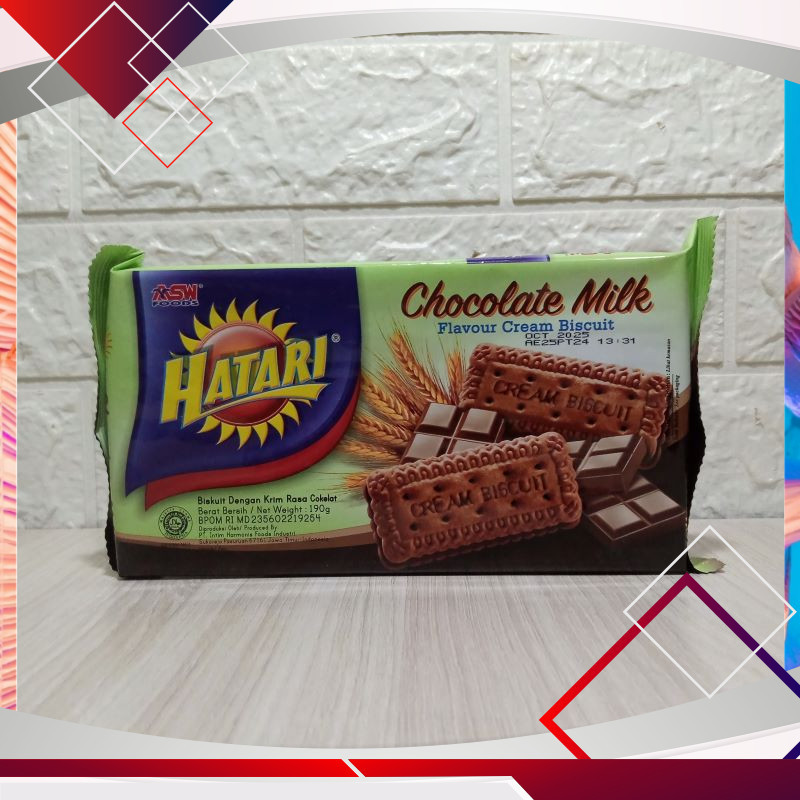 

Hatari Biskuit Chocolate Milk 190gr .