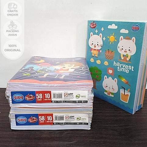 

Berkualitas Buku Tulis Sekolah / Buku Tulis Sidu Murah 58 Lembar Isi 10 Buku Viral