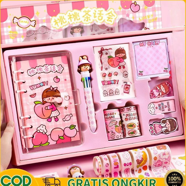 

Flashsale CodDiary Set Buku Jurnal Binder Aesthetic Buat Hadiah Ulang Tahun Edisi Dodo Girl Sale