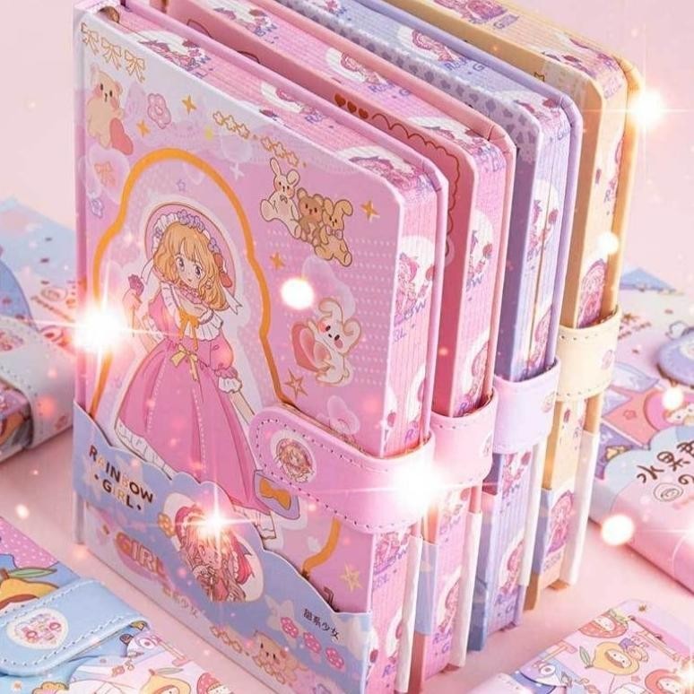 

Murah Buku Journal Diary Aesthetic Agenda Magnetic Notebook A5 Kertas Warna Warni Catatan Cewek Cod