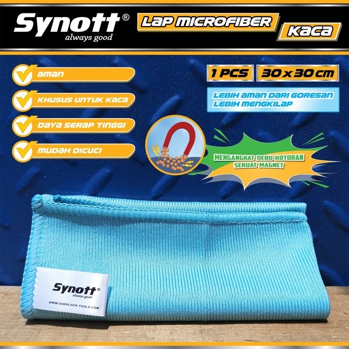 LAP KAIN SYNOTT MICROFIBER KACA GLASS SUPER KILAP AMAN GORES & BARET